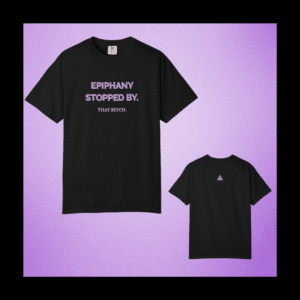 SpiralUP™ tee with “Epiphany Stopped By” sacred text