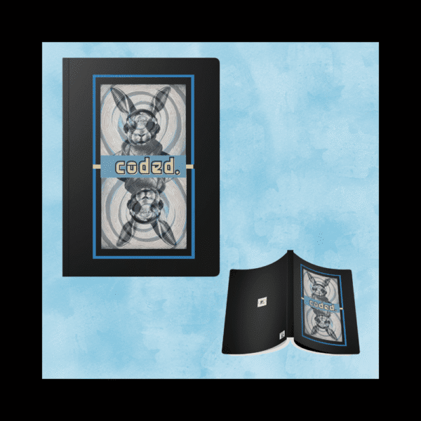 Just Jotting Journal – Coded.™ Mirror Notebook for Spiral Self-Scripting