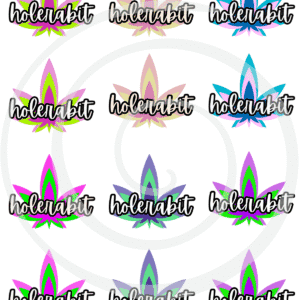 cannabis leaf sticker sheet