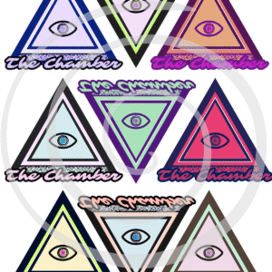 eye triangle sticker sheet