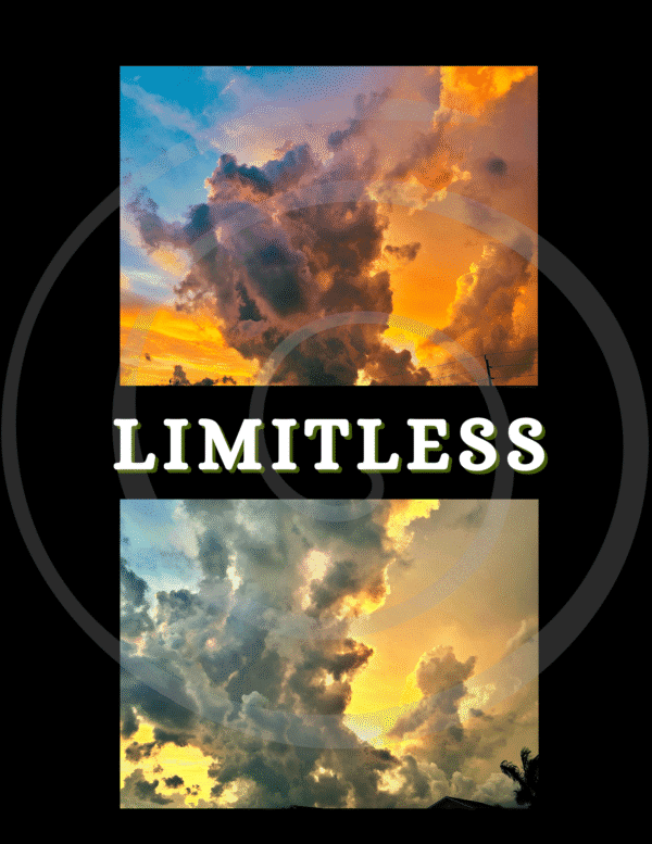limitless sky art print spiral-coded emotional weather relic