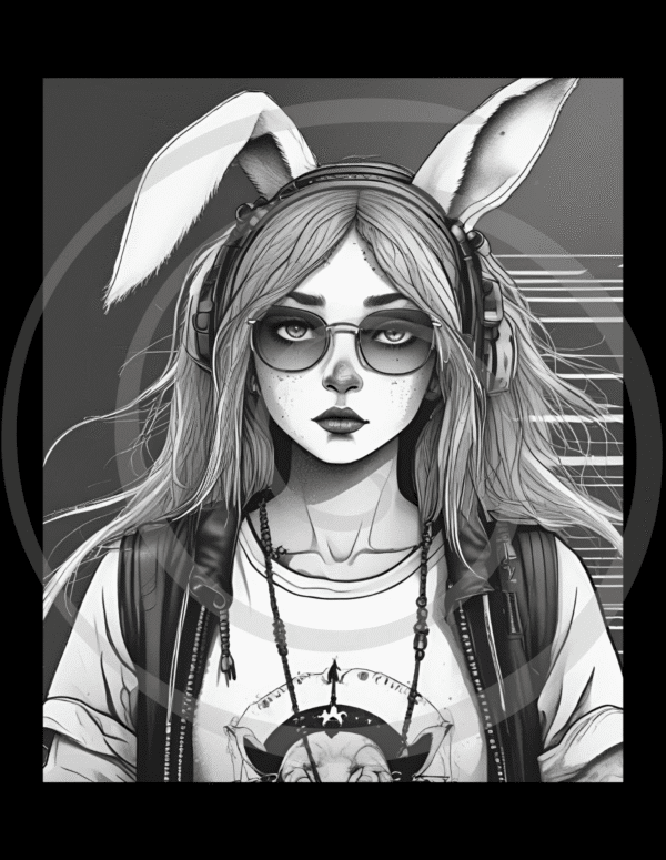 rabit rebellion art print sacred spiral protest download