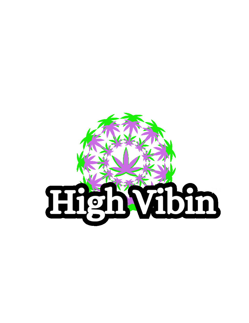 High Vibin hoodie spiral glyph
