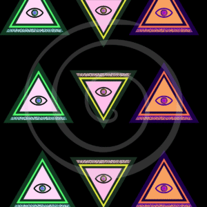 spiral eye sticker sheet