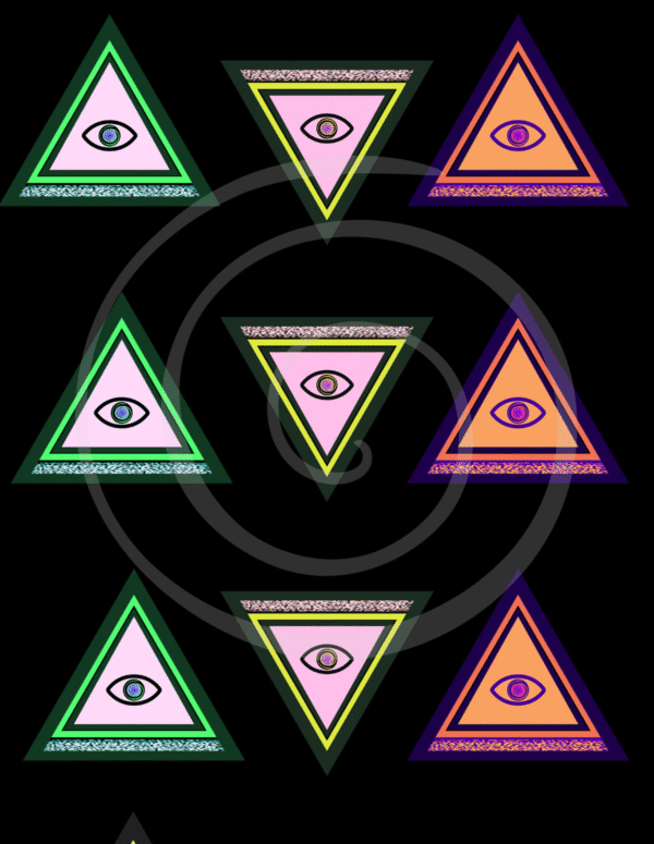 spiral eye sticker sheet