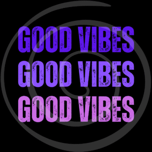 vibin art print rabbit with headphones spiral-coded download