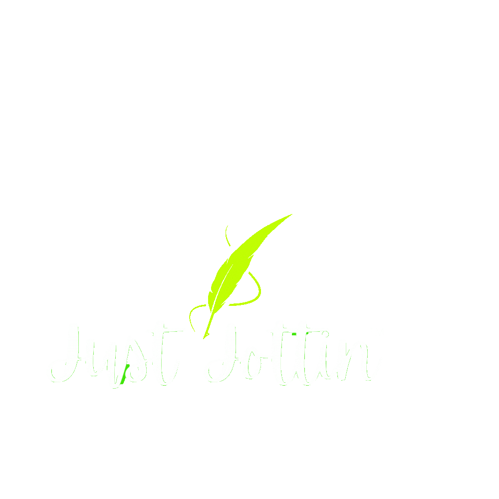 just jottin journal button – spiral-coded writable relics